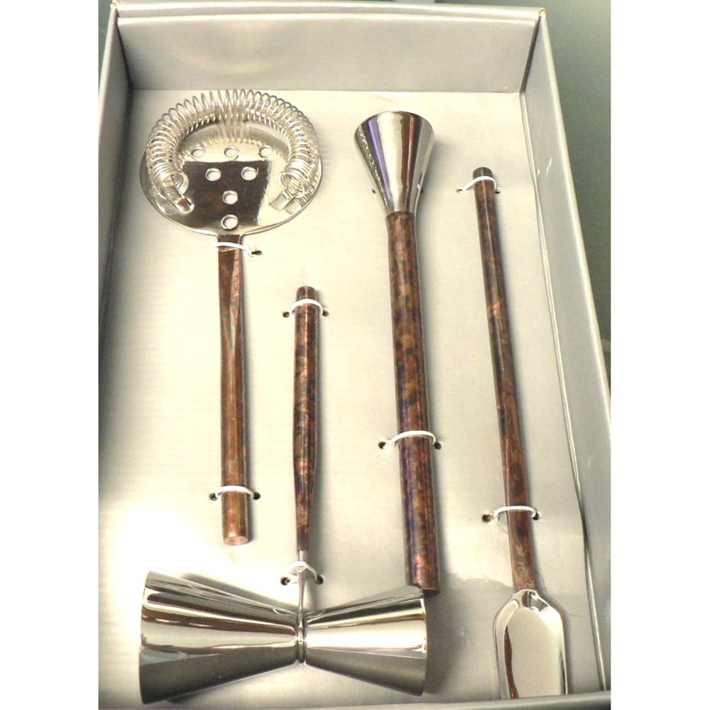 Nordstrom‎ at Home Distressed Copper Bar Tool Set of 4 Brushed Copper NO374110NS